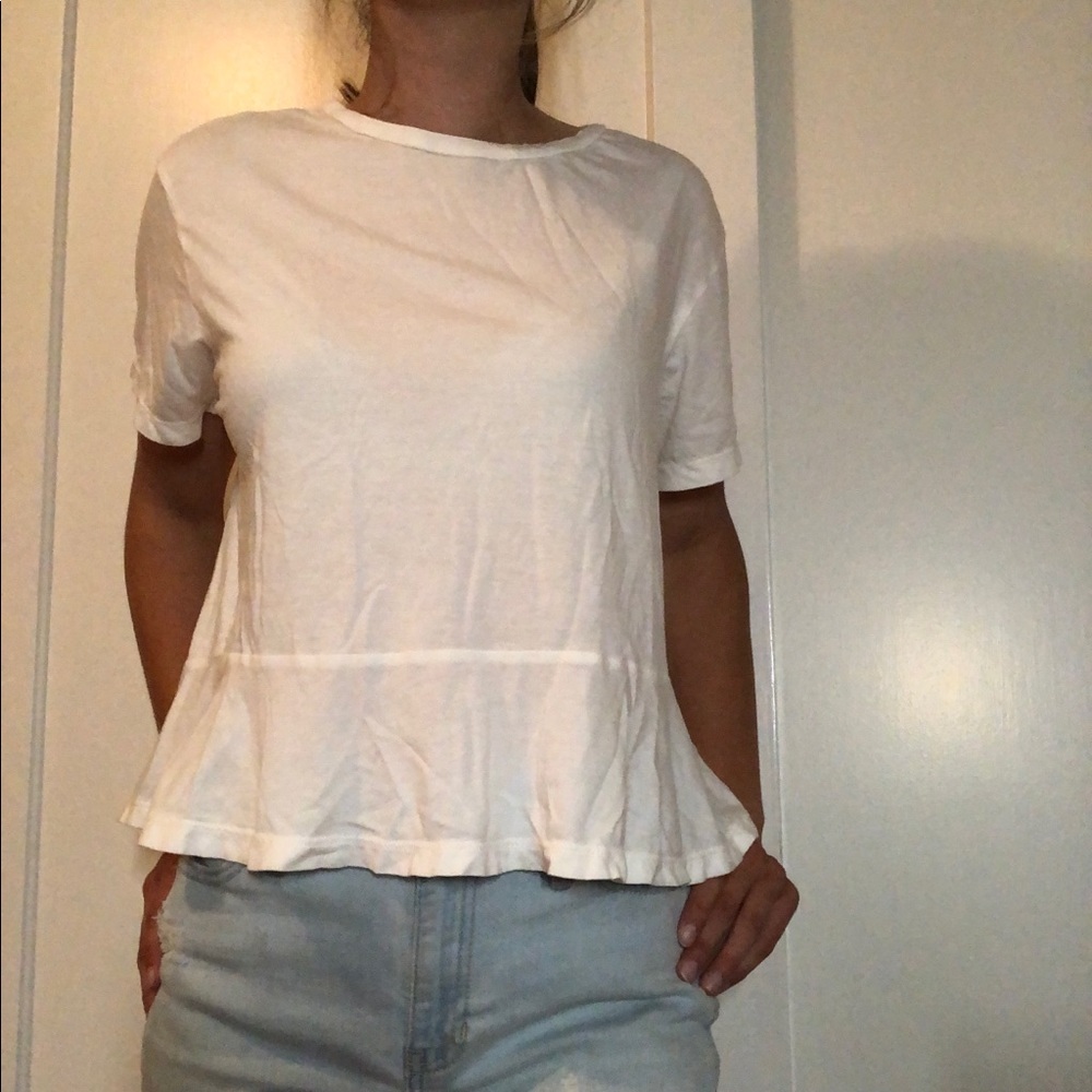 White peplum t-shirt